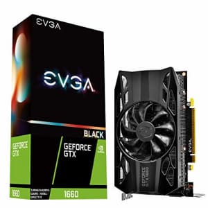 EVGA GeForce GTX 1660 Black Gaming, 6GB GDDR5, Single Fan 06G-P4-1160-KR for $592