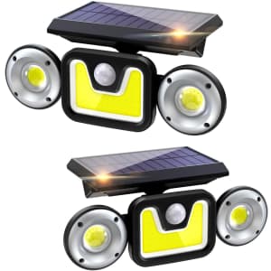 Ltteeny LED Solar Security Light 2-Pack for $22