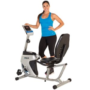 Progear 555LXT Magnetic Tension Recumbent Bike with Workout Goal Setting Computer for $298