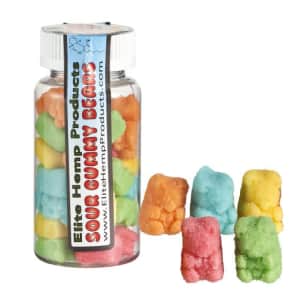Elite Hemp CBD Sour Gummy Bears 5.2-oz. Bottle for $28 Elite Hemp CBD Sour Gummy Bears 5.2-oz. Bottle for $28