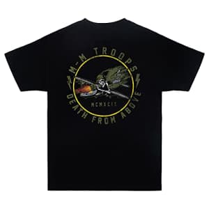 Metal Mulisha Men's DFA Death from Above T-Shirt, Black, 3X-Large for $19