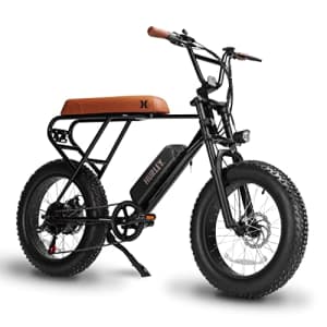 Hurley Mini Swell Electric Bike, 4-Inch Wide Tires, Shimano 6-Speed E-Bike, Hurley Black for $1,428