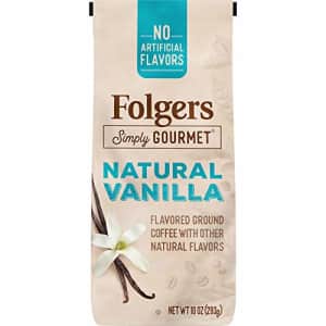 Folgers Simply Gourmet Natural Vanilla Flavored Ground Coffee, 10 Ounces for $11 Folgers Simply Gourmet Natural Vanilla Flavored Ground Coffee, 10 Ounces for $11