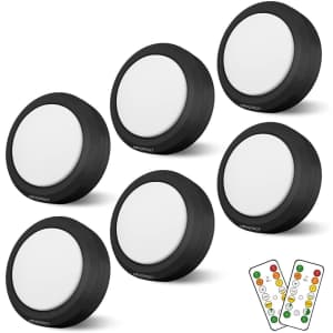 Holkpoilot LED Puck Light 6-Pack for $17 Holkpoilot LED Puck Light 6-Pack for $17