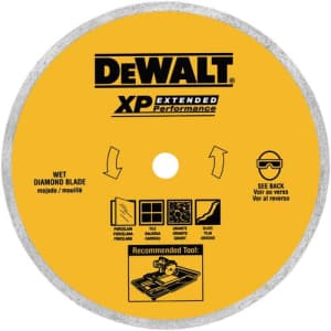 DEWALT Tile Blade, Ceramic, 8-Inch (DW4767L) for $40 DEWALT Tile Blade, Ceramic, 8-Inch (DW4767L) for $40