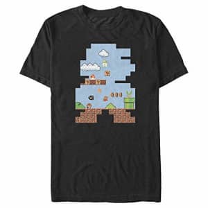 Nintendo Men's T-Shirt, Black, XXXX-Large for $13