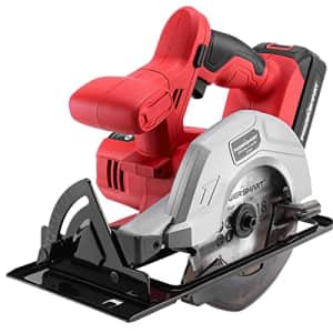 PowerSmart 20V Cordless Circular Saw, 5-1/2 Inch 18T Circular Saw with 1.5Ah Battery and 1h Fast for $55