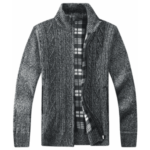 Msmsse Men's Casual Full-Zip Knitted Cardigan for $20 Msmsse Men's Casual Full-Zip Knitted Cardigan for $20