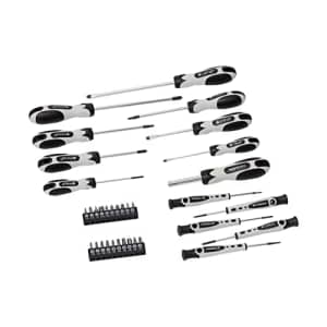 Amazon Basics 34-Piece Magnetic Tip Screwdriver Set - Slotted, Phillips, Star for $15