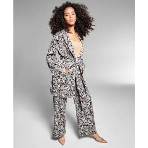 Jeannie Mai X Inc Women's Pajama-Inspired Jacket for $16 Jeannie Mai X Inc Women's Pajama-Inspired Jacket for $16