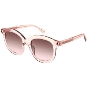 Kate Spade New York Women's Lillian/G/S Oval Sunglasses, Crystal Beige, One Size for $63