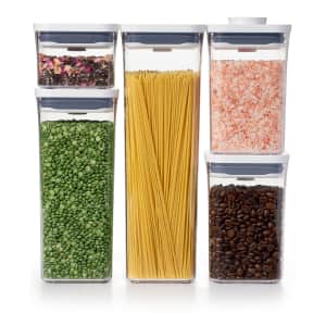 OXO Good Grips Pop Food Storage Container 5-Piece Set for $32 OXO Good Grips Pop Food Storage Container 5-Piece Set for $32