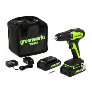 GreenWorks 24V 1/2" Cordless Drill for $91