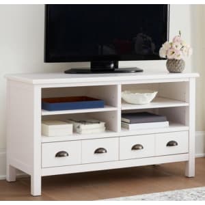 Home Decorators Collection Whitehaven 45" TV Stand w/ Storage for $185 Home Decorators Collection Whitehaven 45" TV Stand w/ Storage for $185