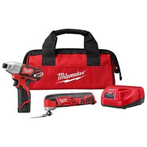 Milwaukee M12 12-Volt Lithium-Ion Cordless Oscillating Multi-Tool and Impact Driver Combo Kit for $145 Milwaukee M12 12-Volt Lithium-Ion Cordless Oscillating Multi-Tool and Impact Driver Combo Kit for $145