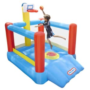 Little Tikes Super Slam 'n Dunk Inflatable Basketball Bounce House for $99