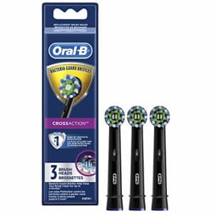 Oral-b Crossaction Electric Toothbrush Replacement Brush Head Refills, Black, 3 Count for $24 Oral-b Crossaction Electric Toothbrush Replacement Brush Head Refills, Black, 3 Count for $24