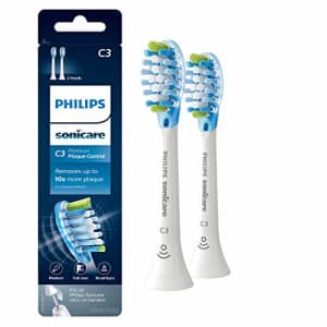 Genuine Philips Sonicare C3 Premium Plaque Control Toothbrush Head, HX9042/65, 2-pk, White for $26
