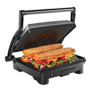 Chefman Panini Press Grill and Gourmet Sandwich Maker Non-Stick Coated Plates, Opens 180 Degrees to for $40 Chefman Panini Press Grill and Gourmet Sandwich Maker Non-Stick Coated Plates, Opens 180 Degrees to for $40