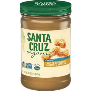 Santa Cruz Organic Creamy Light Roasted Peanut Butter for $4.08 via Sub & Save Santa Cruz Organic Creamy Light Roasted Peanut Butter for $4.08 via Sub & Save