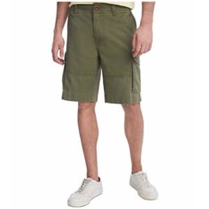 Tommy Hilfiger Men's 6 Pocket Cargo Shorts, Army Green, 34 for $31
