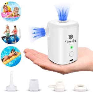 Tesoky-Ye 4,000mAh Cordless Electric Air Pump for $13 Tesoky-Ye 4,000mAh Cordless Electric Air Pump for $13