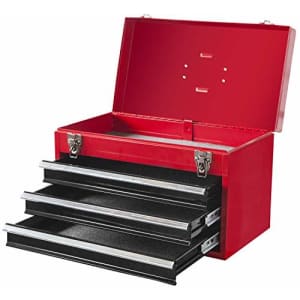 TCE ATBD134U-RB Torin Rolling Garage Workshop Tool Organizer: Detachable 3 Drawer Tool Chest with for $162