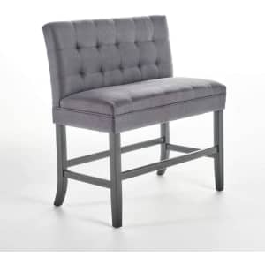 GDFStudio Paddy Tufted Back Fabric Barstool Bench for $240