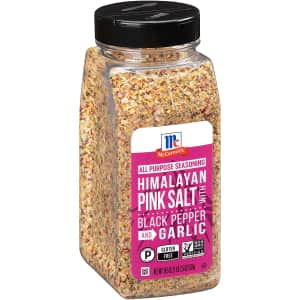 McCormick Himalayan Pink Salt w/ Black Pepper & Garlic All Purpose Seasoning 18.5-oz. Bottle for $8.52 via Sub & Save