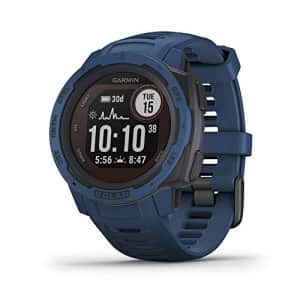 Garmin Instinct Solar, Solar-Powered Rugged Outdoor Smartwatch, Built-in Sports Apps and Health for $270