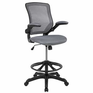 Flash Furniture Mid-Back Dark Gray Mesh Ergonomic Drafting Chair with Adjustable Foot Ring and for $160 Flash Furniture Mid-Back Dark Gray Mesh Ergonomic Drafting Chair with Adjustable Foot Ring and for $160