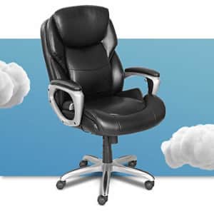 Serta My Fit Executive Office Adjustable Ergonomic Chair with Layered Cushions, Bonded Leather, for $200