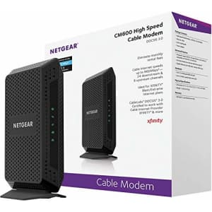 NETGEAR Cable Modem CM600 - Compatible with Cable Providers Including Xfinity by Comcast, Spectrum, for $126