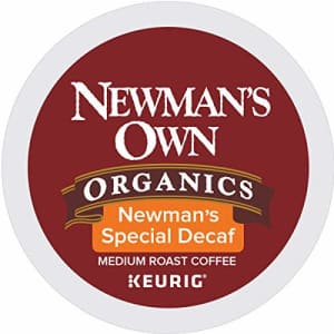 Newman's Own Organics Special Blend Decaf, Single-Serve Keurig K-Cup Pods, Medium Roast Coffee, 24 for $18