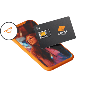 Boost Mobile 2GB 5G/4G LTE 1-Month Data Service + SIM Kit for $1