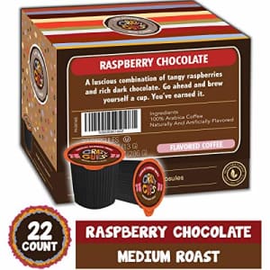 Crazy Cups Flavored Coffee for Keurig K-Cup Machines, Chocolate Raspberry Truffle, Hot or Iced for $22