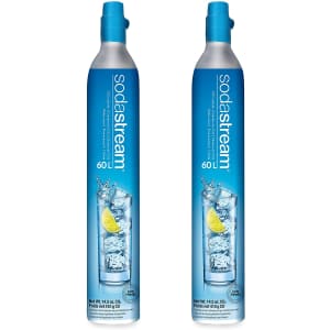 SodaStream 60L CO2 Carbonator 14.5-oz 2-Pack for $65 + $15 Amazon Gift Card w/ exchange SodaStream 60L CO2 Carbonator 14.5-oz 2-Pack for $65 + $15 Amazon Gift Card w/ exchange