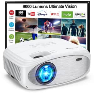 Nexpow 1080p WiFi LED Projector for $73
