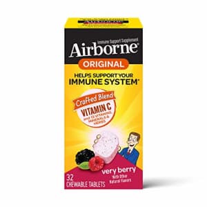 Airborne Vitamin C 1000mg (per serving) - Very Berry Chewable Tablets (32 count in a box), for $7