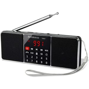 Retekess TR602 Portable FM/AM Radio Bluetooth Speaker w/ MP3 Player for $23