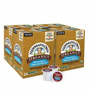 Newman's Own Organics Special Blend, Single-Serve Keurig K-Cup Pods, Medium Roast Coffee, 96 Count for $38 Newman's Own Organics Special Blend, Single-Serve Keurig K-Cup Pods, Medium Roast Coffee, 96 Count for $38