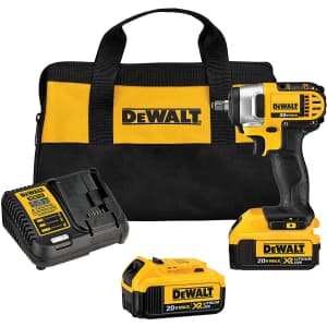 DeWalt 20V MAX Cordless Impact Wrench Kit with Hog Ring for $229 DeWalt 20V MAX Cordless Impact Wrench Kit with Hog Ring for $229