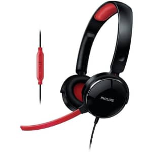 Philips Over-Ear Headphones with Mic for $20