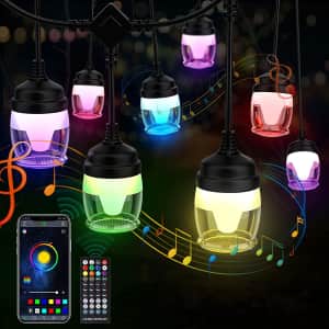 Znfrt 43-Foot RGB LED Outdoor String Lights for $22 Znfrt 43-Foot RGB LED Outdoor String Lights for $22