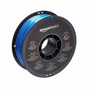 Amazon Basics SILK PLA 3D Printer Filament, 1.75mm, Blue, 1 kg Spool (2.2 lbs) for $19