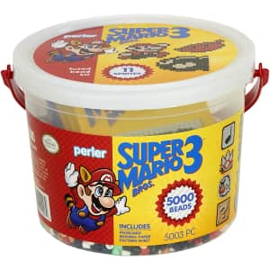 Super Mario Bros. 3 Craft Bead Bucket Activity Kit for $10 Super Mario Bros. 3 Craft Bead Bucket Activity Kit for $10