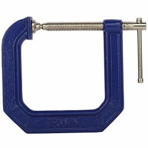 IRWIN Tools QUICK-GRIP 100 Series Deep Throat C-Clamp, 3-inch by 4 1/2-inch Throat (225134) for $13 IRWIN Tools QUICK-GRIP 100 Series Deep Throat C-Clamp, 3-inch by 4 1/2-inch Throat (225134) for $13
