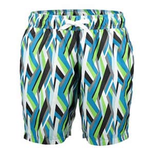 Kanu Surf Men's Riviera Swim Trunks, Seagrass Blue/Green, Medium for $20