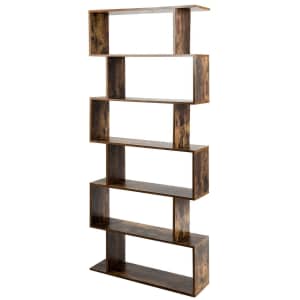 Costway 6-Tier S-Shaped Bookshelf for $100 Costway 6-Tier S-Shaped Bookshelf for $100
