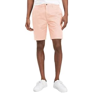 Tommy Hilfiger Men's Chino Shorts, Silver Pink, 40 for $48